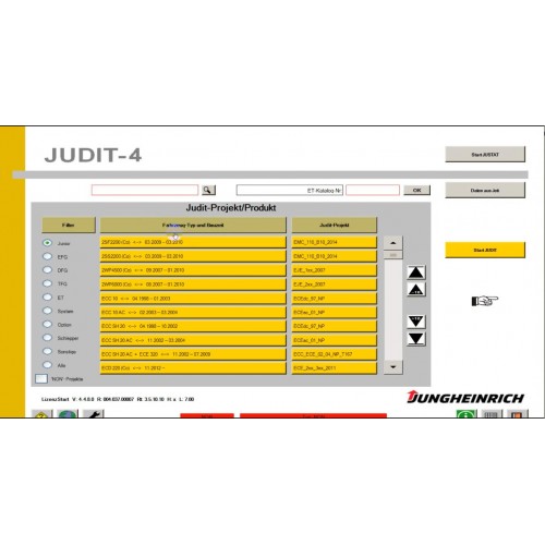 Jungheinrich forklift Judit 4.37+JETI ET 4.37 UPDATE 513+SH 4.37