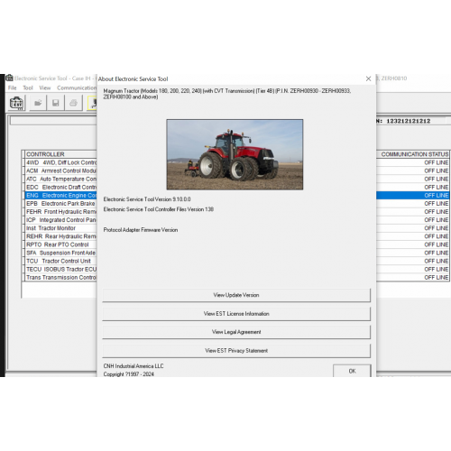 CNH EST 9.11 Diagnostic Software – With Kg