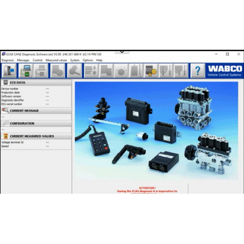 Wabco ToolBox 14.2.1 + ECAS CAN2 v3.00 Diagnostics Software